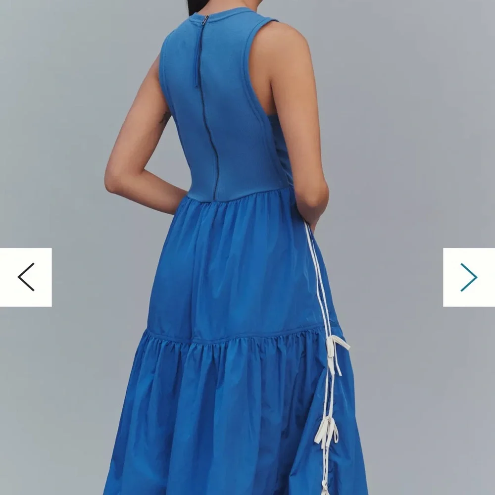 Anthropologie Sleeveless Blue Maxi Dress - Picture 9 of 10
